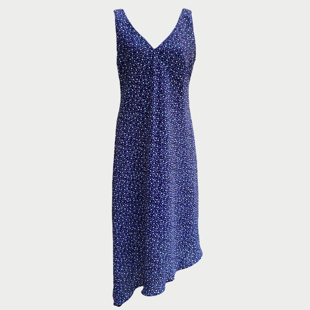 Rabbit Rabbit Rabbit Designs Asymmetrical Hem Polka Dot Mosaic Dress 12 - Picture 2 of 6